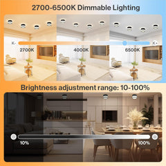 4x URING LED nadgradni stropni reflektor 12W