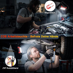 2x DAPHOMEU LED delovni svetilki COB z magnetnim podstavkom