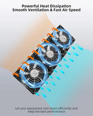 RUIZHI 360 mm dvojni ventilator za hlajenje