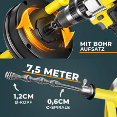 MEISTERFAKTUR 7,5 m spirala za cevi z nastavkom