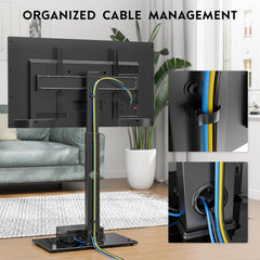 BONTEC samostoječe nastavljivo TV stojalo za zaslone 30–70” - do 60 kg