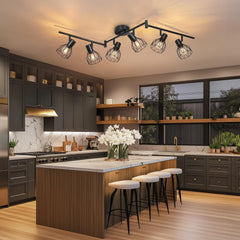 DEHOBO nastavljiva LED stropna svetilka s šestimi reflektorji