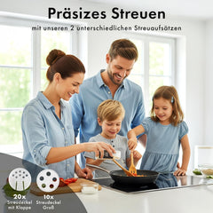 24x EDELHAUS stekleni kozarčki za začimbe 120ml