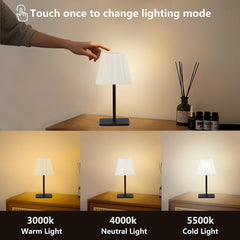 Prenosna LED namizna svetilka na baterije in dotik