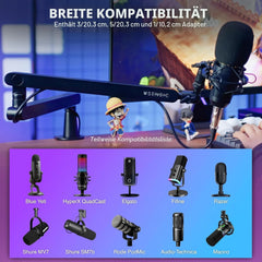 SENSIC nizkoprofilno namizno stojalo za mikrofon