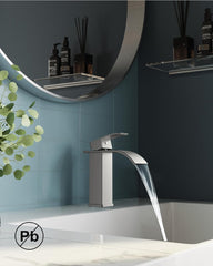 FORIOUS Kopalniška Armatura Z Vodopadnim Izlivom - 110 mm, brušen videz