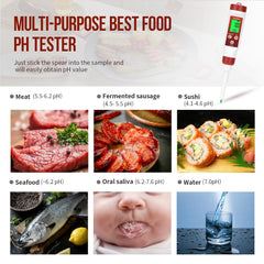 GIDIGI digitalni pH tester hrane za fermentacijo in kuhanje
