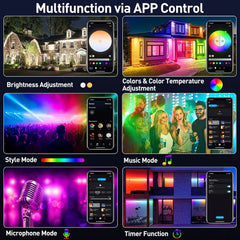 T-SUNUS RGB WiFi LED reflektor 100 W IP66 z aplikacijo