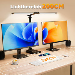 CHARYJOD LED namizna svetilka z dvema glavama in USB
