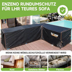 ENZENO L zaščitna prevleka za vrtno garnituro 215x215x87cm