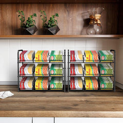 NANDAE 3-nivojski nastavljivi organizator pločevink - set 2 kosa