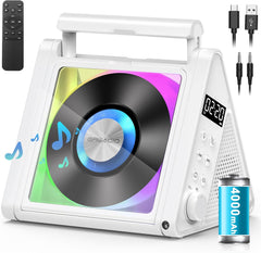 GREADIO prenosni CD predvajalnik z FM radiem in Bluetooth 5.3