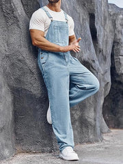 RUNCATI L moški jeans kombinezon z naramnicami