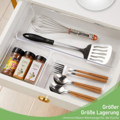 5x GIKLUX prozoren organizator za predale v 3 velikostih