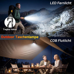 2x DAPHOMEU LED delovni svetilki COB z magnetnim podstavkom
