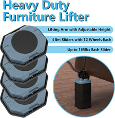 ONEON set za dvigovanje in premikanje pohištva z nastavljivo višino