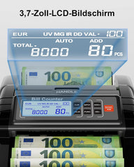 AL1000 števec bankovcev z UV/IR/MG zaznavanjem