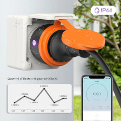 4x UCOMEN 3680 W Pametna zunanja WiFi vtičnica