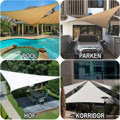 HENG FENG trikotno vodoodporno senčno jadro - 4 × 4 × 4 m