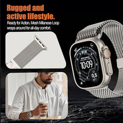 SONGSLER Magnetna kovinska zapestnica za Apple Watch 42–49 mm