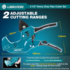 LIBRATON rezalnik PVC cevi 63 mm z rezilom