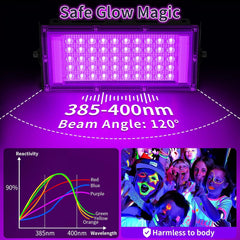 2x YAYIT 50 W LED UV reflektor IP66