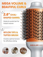 SHEGLAM 4-v-1 fen krtača za sušenje, glajenje in kodranje