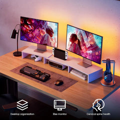 FITUEYES nastavljivo stojalo za 2 monitorja 92,5–108 cm