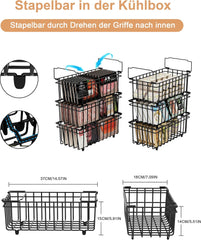 UMDONX organizacijske zložljive košare za zamrzovalnik