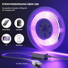OULARA 2m USB RGB COB LED trak
