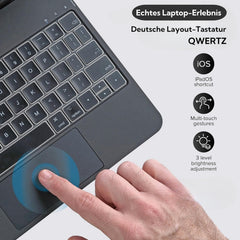 SEAGTIGAU magnetni ovitek s tipkovnico za iPad Air 11", iPad Pro 11" in iPad Air 10.9"