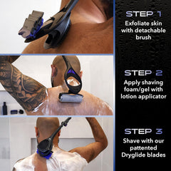 BAKBLADE 3.0 Stealth Set za britje hrbta z aplikatorjem