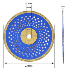HERZO 230 mm diamantna rezalna plošča za keramiko in kamen