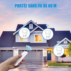 Brezžični daljinski sistem s 4 vtičnicami in daljinskim upravljalnikom