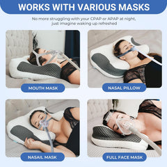ELVIROS CPAP ergonomska cervikalna blazina iz spominske pene 60×41 cm