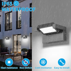 Zunanja/stenska LED svetilka, 6500 K hladno bela, z 350° nastavljivo ploščo