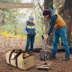 BONTHEE XXL torba za drva iz platna 58×28×45 cm