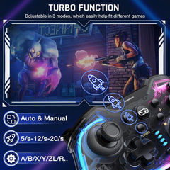 HASACOOL brezžični igralni kontroler za Nintendo Switch/OLED/Lite, PC, Android in iOS