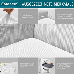 GRANBEST Granbest Moderna Elastična Prevleka za Kavč – 2-sed