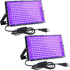 2x CREATESTAR 150 W LED UV reflektor IP65 395–400 nm
