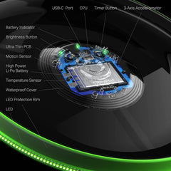 TOSY LED Leteči Disk Polnilni, Vodoodporen