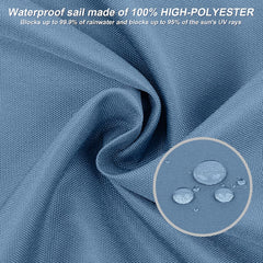 HENG FENG vodoodporno trikotno senčno jadro - 5 x 5 x 7 m