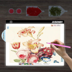 JUSONEY Svetlobna A3 podloga za risanje in ustvarjanje