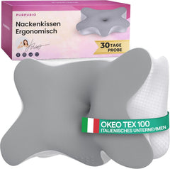 PURPURIO ergonomski vzglavnik za vrat iz spominske pene