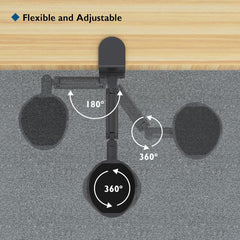 BONTEC ergonomska opora za roko za mizo z nastavljivo dolžino