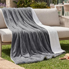 BEDSURE Sherpa dvostranska odeja 130×150cm