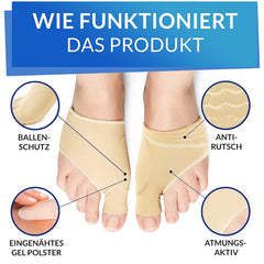 YOGAMEDIC nogavice za hallux valgus L-XL