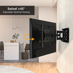 BONTEC stenski nosilec za TV 37–80” nosilec z dvojno roko - do 65 kg