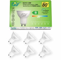 GY GU10 LED žarnice 4,9 W 4000 K 790 lumnov 6 kosov