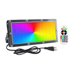 ELEGANTED komplet 2 50 W RGB LED reflektorjev z 1 daljinskim upravljalnikom